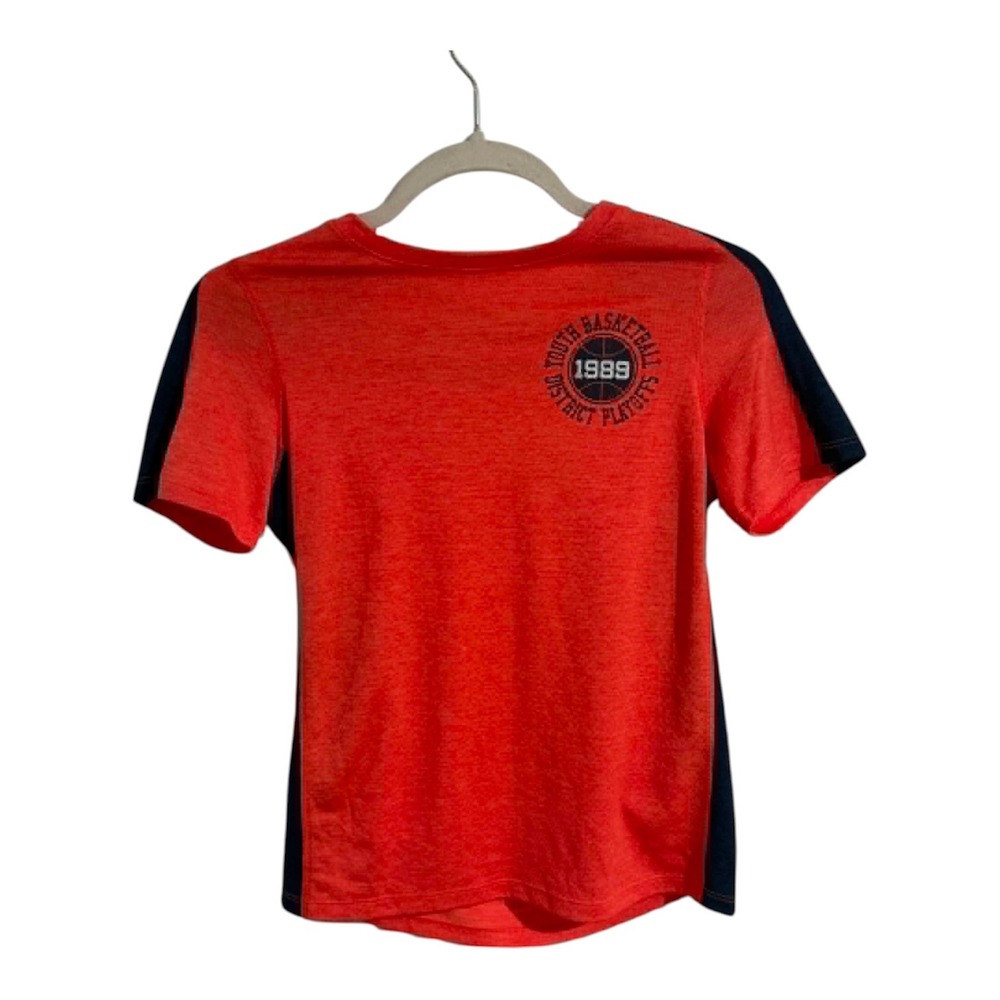 DSG Boys Pieced Graphic Movement Tee Cabana Coral Orange Navy Size M 10-12 NWT